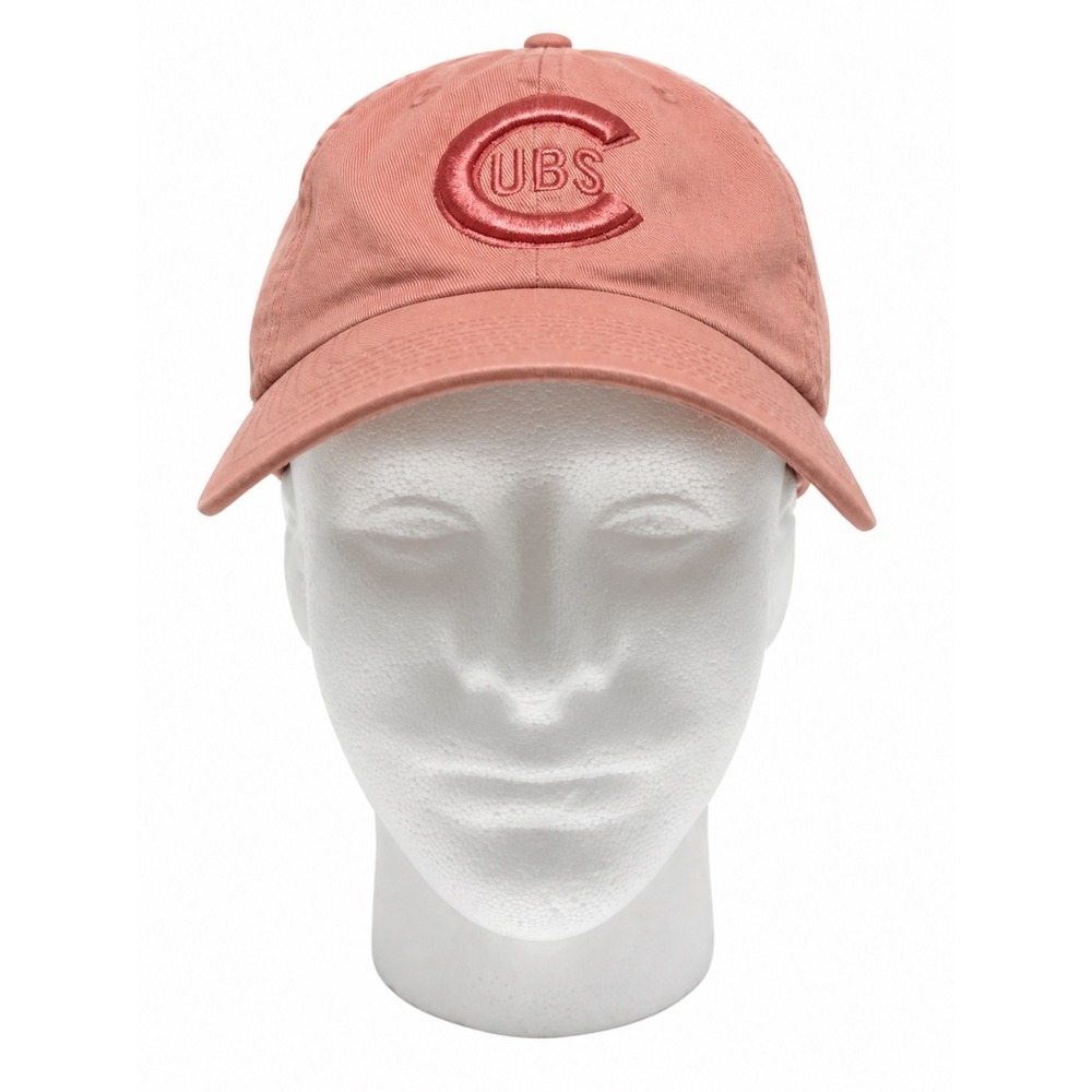 American Needle Chicago Cubs Cooperstown Peach Pink Dad Hat Adjustable Cap MLB